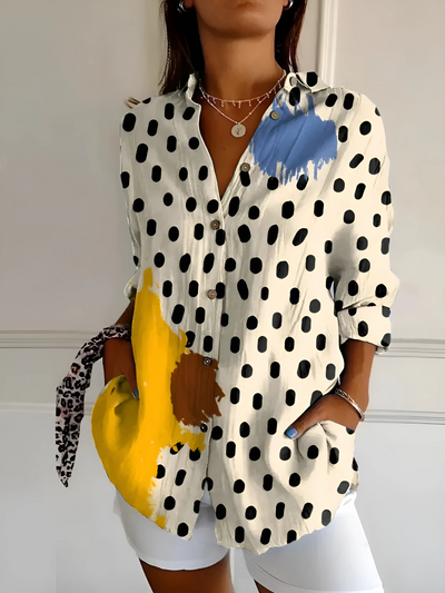 Blomstrende Bølgebluse