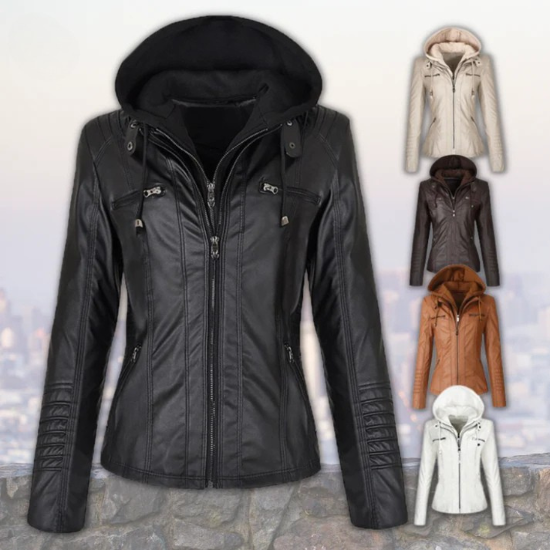 Elegant Jakke med Hette